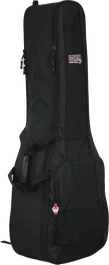 Gator Housse double pour guitare acoustique et électrique Nylon 4G, noire, 113 x 43 x 18 cm