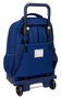 Safta Sac à dos grande avec roues compact et détachable F.C. Barcelona bleu marine 33x45x22 cm
