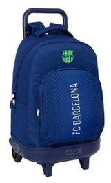 Safta Sac à dos grande avec roues compact et détachable F.C. Barcelona bleu marine 33x45x22 cm