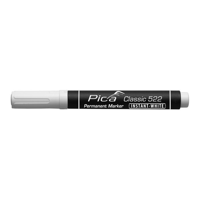 Pica Marqueur permanent blanc pointe balle large Pica Marqueur permanent blanc pointe balle large