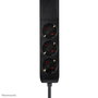Neomounts DS22-840BL6 VOLT Prise de bureau avec support, 2 x USB-C 20W, 1 x USB-A 18W, 3 x 230V, Type F, 3680 W, câble 1.4 m, Charge rapide, Noir