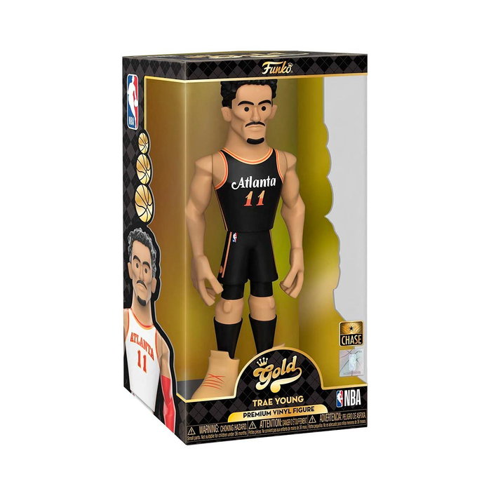 Funko - Pop! NBA - Figure Collection Trae Young en uniforme blanc - Série Gold - 12" (30 cm) - Figurine à collectionner