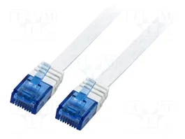 LOGILINK Cordon de raccordement Cat 5e U/UTP RJ45, 20m, blanc
