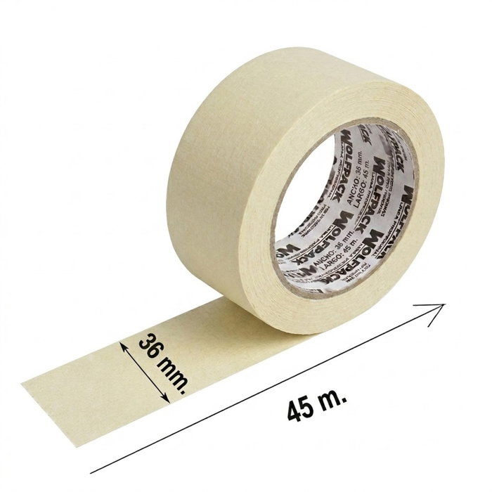 WOLFPACK LINEA PROFESIONAL Masking-tape 36 mm x 45 m