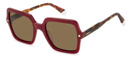 Polaroid PLD-4165-S-X-LHF Lunettes de soleil femme rouge et marron