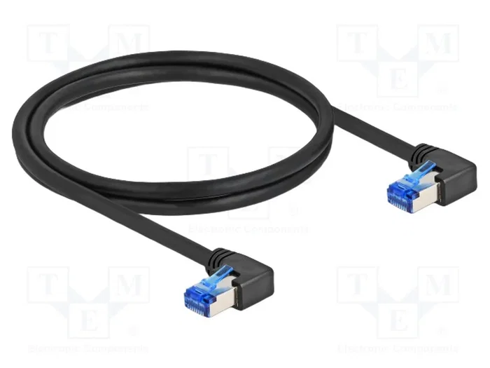 DELOCK Câble Ethernet Patch Cord Cat 6a S/FTP 1m Noir DELOCK Câble Ethernet Patch Cord Cat 6a S/FTP 1m Noir