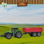 Tachan - Tractor Vert avec Remorque 1:32 à Friction, Lumière LED et Son - Référence T0105