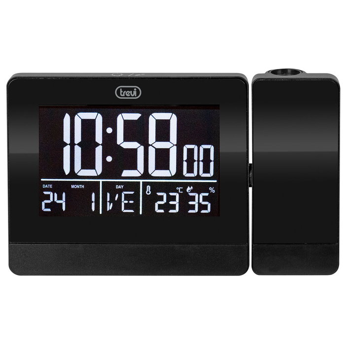 Horloge de table Trevi 0088400 Noir (1 Unité) Horloge de table Trevi 0088400 Noir (1 Unité)