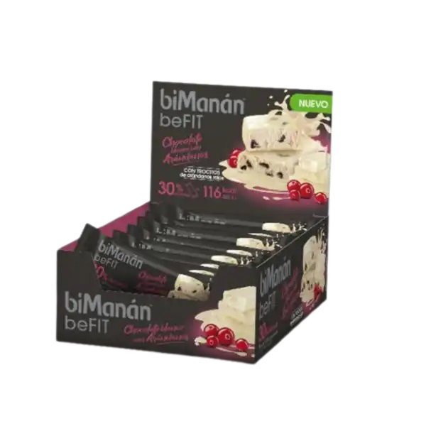 BIMANAN BEFIT Barre Chocolat Blanc Myrtilles 20 u BIMANAN BEFIT Barre Chocolat Blanc Myrtilles 20 u