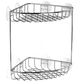 Tatay Cestillo Inox Rinconera 2 étages avec ventouse 190x190x260 mm