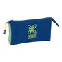 Trousse Fourre-Tout Triple Munich North Blue marine 22 x 12 x 3 cm