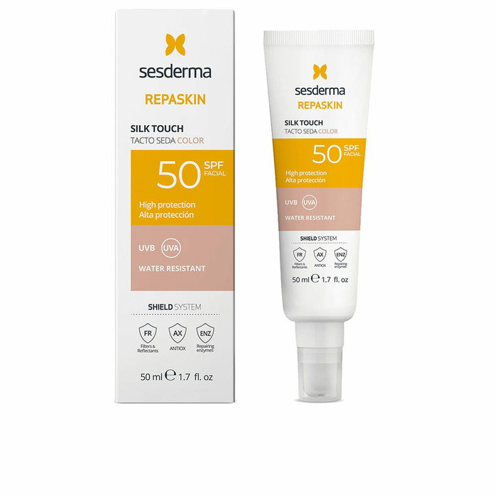 Sesderma Repaskin Facial Toucher Soyeux avec Couleur SPF50