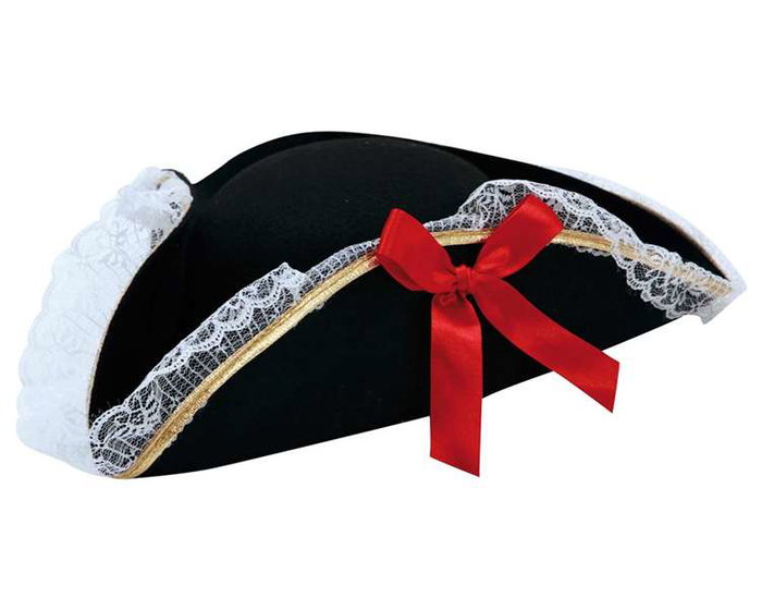 My Other Me - Sombrero Corsaria 57 cm - Chapeau pour adulte taille M, Noir - Version multilingue