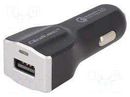 QOLTEC Chargeur de voiture USB-A Quick Charge 3.0