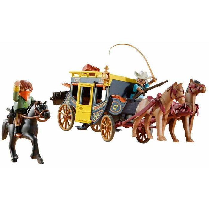 Playmobil Attaque de diligence au Far West, 58 pièces