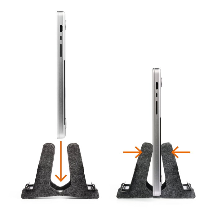 Durable Vertical Effect - Support d'ordinateur portable vertical anthracite Durable Vertical Effect - Support d'ordinateur portable vertical anthracite