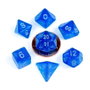 FanRoll Pack de 7 Sharp Mini Stardust Blue avec chiffres argentés
