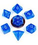 FanRoll Pack de 7 Sharp Mini Stardust Blue avec chiffres argentés