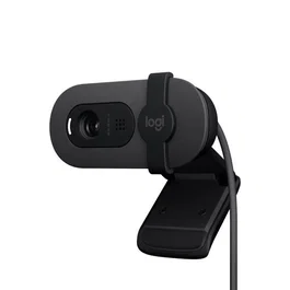 Logitech Brio 100 - Webcam Full HD 1080p avec microphone intégré et équilibrage automatique de la lumière - Graphite