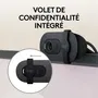 Logitech Brio 100 - Webcam Full HD 1080p avec microphone intégré et équilibrage automatique de la lumière - Graphite