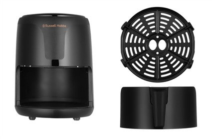 Russell Hobbs 26500-56 Mini friteuse à air sans huile - SATISFRY - Cuisson saine jusqu'à 700g, nettoyage facile au lave-vaisselle, compacte