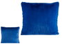 Giftdecor Coussin en Fourrure Synthétique Bleu 40x40 cm (Set de 12)