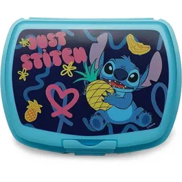 Thermobaby - Boîte à goûter Lilo & Stitch Disney sans BPA - Dimensions: 18 cm x 14 cm x 6 cm - Pratique pour l'école