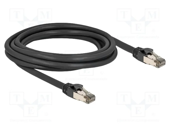DELOCK Câble Ethernet Cat 6a U/FTP 3m Noir DELOCK Câble Ethernet Cat 6a U/FTP 3m Noir