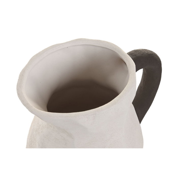 Home ESPRIT Vase Blanc Gris Grès avec anses Home ESPRIT Vase Blanc Gris Grès avec anses