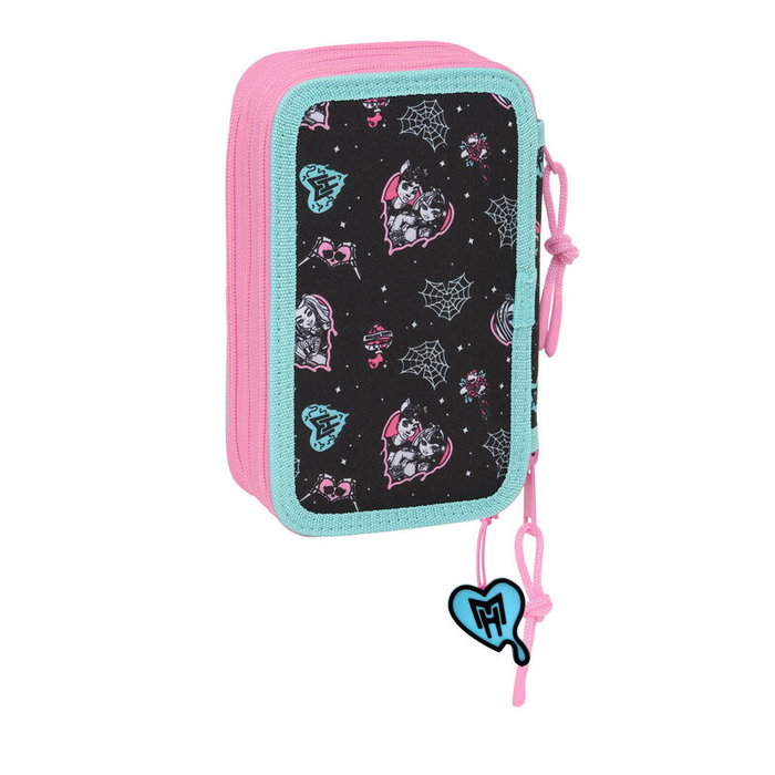 Fourre-tout Monster High Noir 12,5 x 19,5 x 5,5 cm 37 Pièces