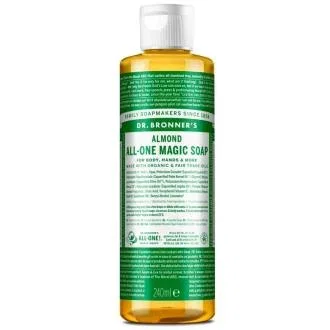 Dr. Bronner's Savon Liquide Amandes 240 ml - Certifié Bio et Commerce Equitable Dr. Bronner's Savon Liquide Amandes 240 ml - Certifié Bio et Commerce Equitable