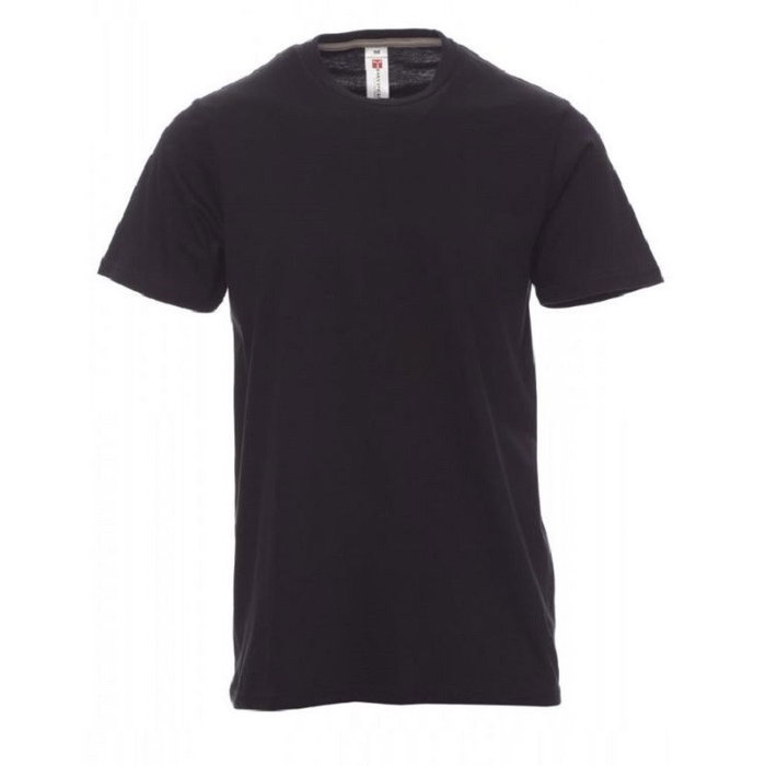 PAYPER T-shirt Coton Col Rond Tailles S-XXL Noir PAYPER T-shirt Coton Col Rond Tailles S-XXL Noir