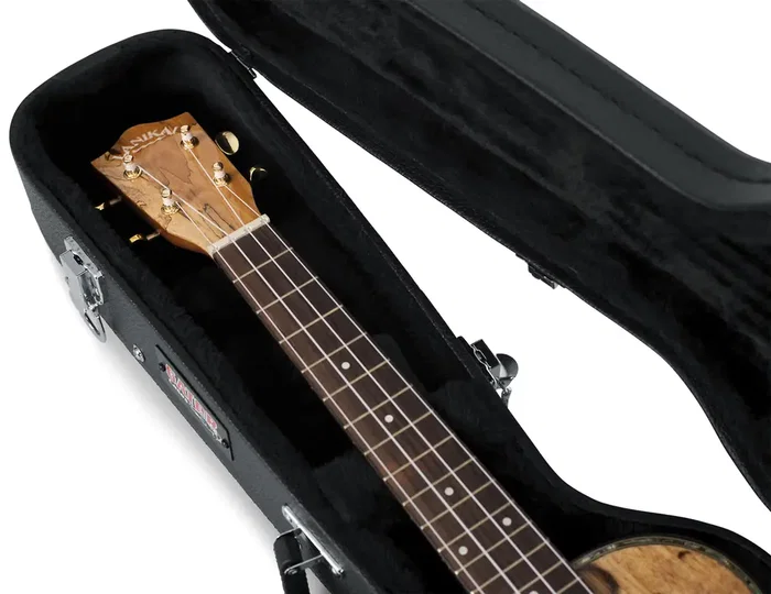 Gator Étui en bois pour ukulélé tenor - Noir