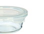 Vivalto Boîte de Conservation Ronde Transparente Verre 14x5x13 cm 400 ml (Set de 24)