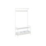 Porte-manteaux avec étagères Home ESPRIT Blanc Métal Loft 110 x 36 x 186 cm