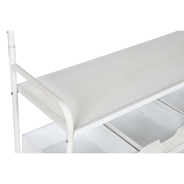 Porte-manteaux avec étagères Home ESPRIT Blanc Métal Loft 110 x 36 x 186 cm
