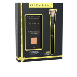 Germinal Fond de teint éclat instantané avec GERMINAL® Double Flash Effect et Acide Hyaluronique, Lot de 2, Teinte Clair à Moyen 30ml