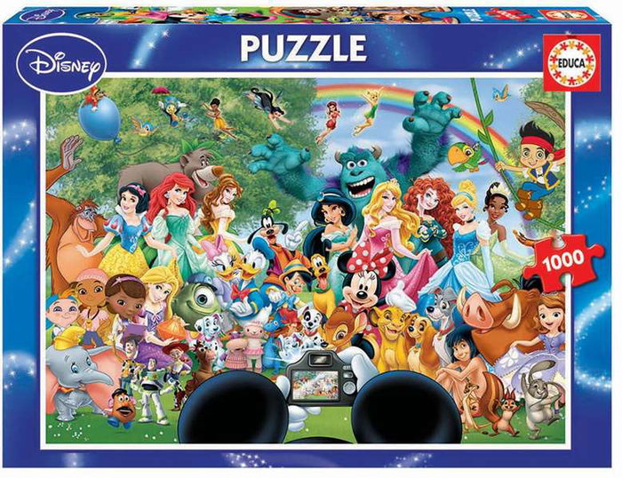 Educa Puzzle 1000 pièces Le Monde Merveilleux de Disney II - Version espagnole/anglaise