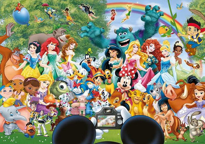 Educa Puzzle 1000 pièces Le Monde Merveilleux de Disney II - Version espagnole/anglaise