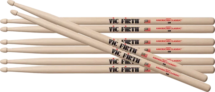 Vic Firth American Classic 5B Baquetas Pack 3+1