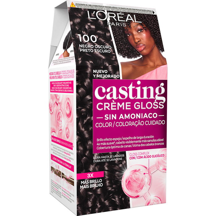 L'Oréal Paris CASTING CREME GLOSS #100 - noir foncé 180 ml L'Oréal Paris CASTING CREME GLOSS #100 - noir foncé 180 ml
