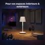 Philips Hue Belle Lampe à poser portable White and Color Ambiance, Blanche