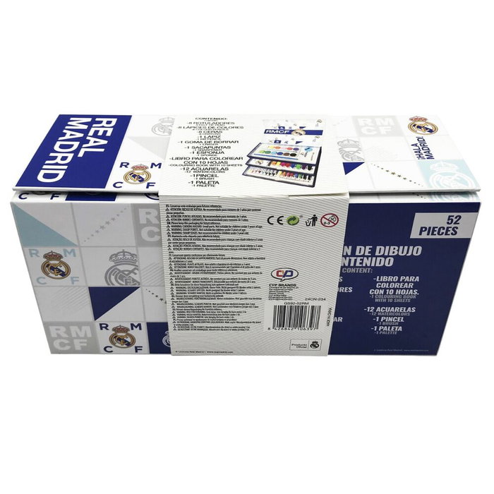 Real Madrid - Mallette d'activités pour enfants avec jouets et accessoires - Dimensions: 26.2 x 13.7 x 9.5 cm