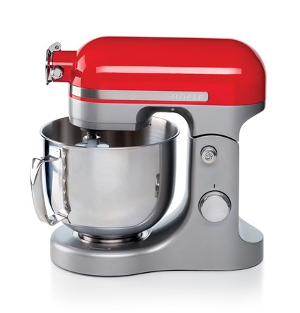 Ariete 1589/00 Robot de Cuisine 5,5 L 1600 W avec Bol Inox et Accessoires - Compact et Puissant, Rouge