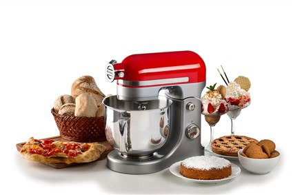 Ariete 1589/00 Robot de Cuisine 5,5 L 1600 W avec Bol Inox et Accessoires - Compact et Puissant, Rouge