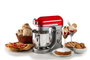 Ariete 1589/00 Robot de Cuisine 5,5 L 1600 W avec Bol Inox et Accessoires - Compact et Puissant, Rouge