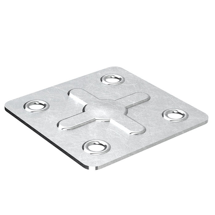 HERRAJES ALK Plaque carrée Flora 40x40 mm, épaisseur 0,7 mm, zinc HERRAJES ALK Plaque carrée Flora 40x40 mm, épaisseur 0,7 mm, zinc
