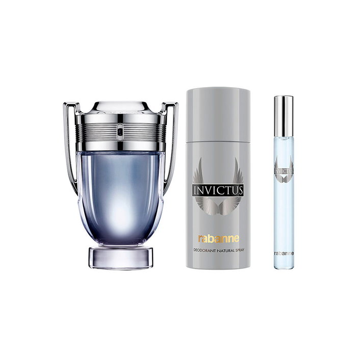 Rabanne Coffret Invictus Eau de Toilette 3 pièces pour Homme Rabanne Coffret Invictus Eau de Toilette 3 pièces pour Homme