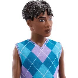 Barbie Ken Fashionista JJN67 - Polo à carreaux et look tendance