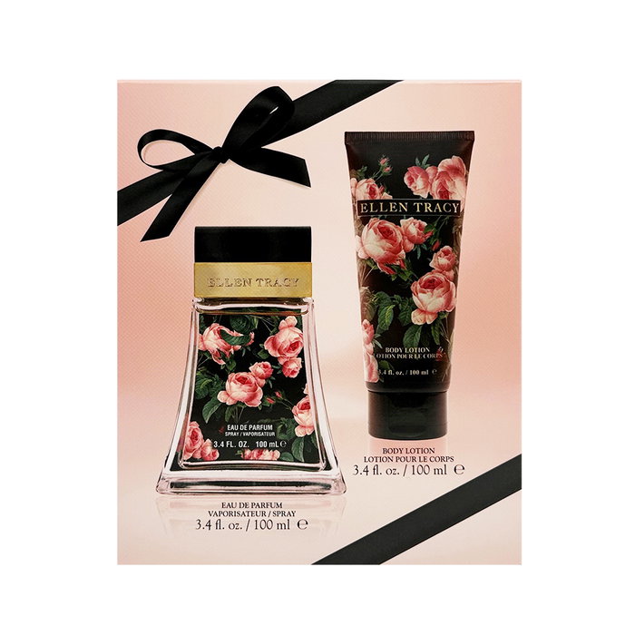 Ellen Tracy Coffret Courageous: Eau de Parfum et Lotion Hydratante pour Femme, 100 ml + 100 ml Ellen Tracy Coffret Courageous: Eau de Parfum et Lotion Hydratante pour Femme, 100 ml + 100 ml